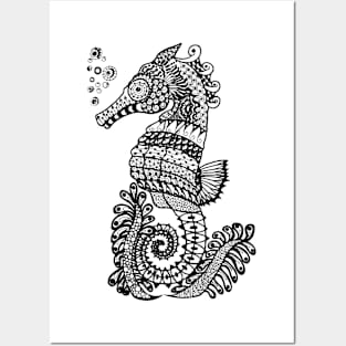 Zen Seahorse Posters and Art